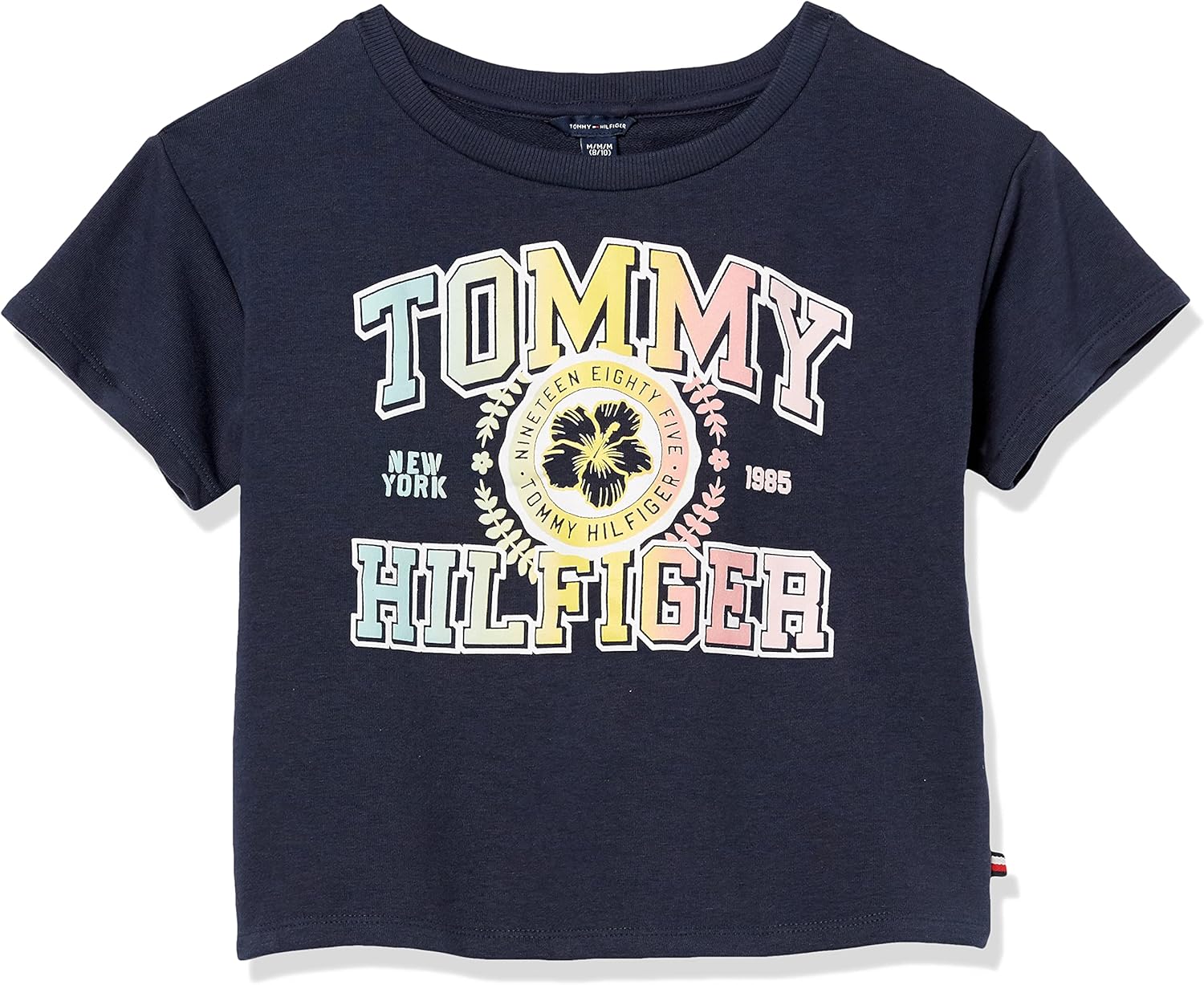 

Футболка с тональным логотипом Tommy Hilfiger для девочек (для детей старшего возраста), Navy Varsity, Синий, Футболка с тональным логотипом Tommy Hilfiger для девочек (для детей старшего возраста), Navy Varsity