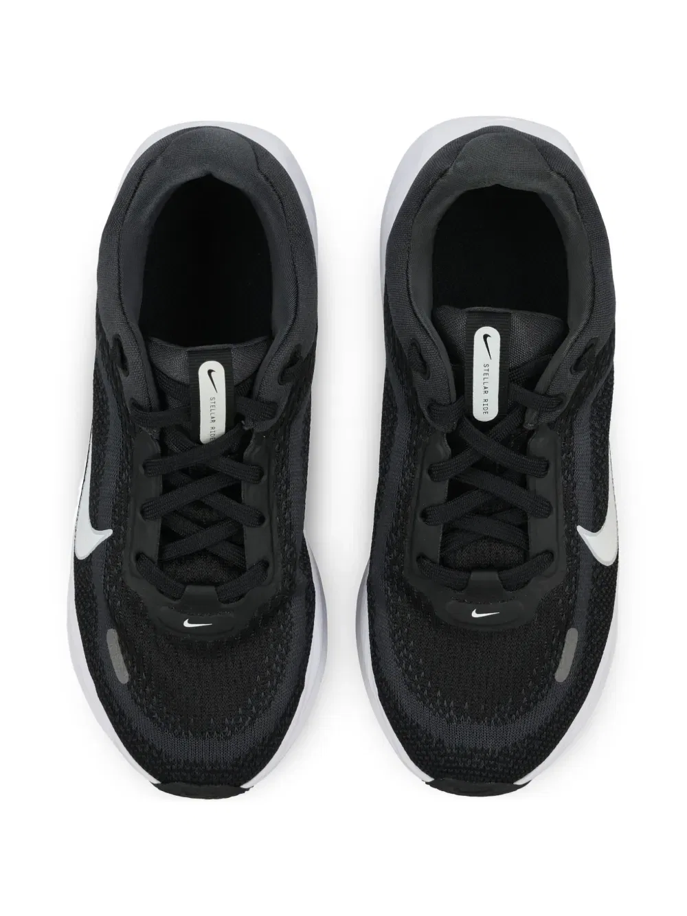 Кроссовки на шнуровке с логотипом Nike Kids, черный — фото 4