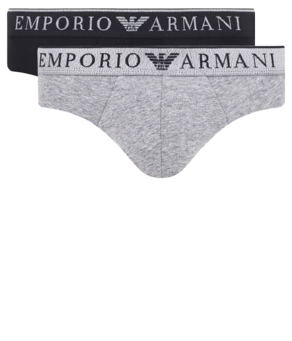 

Трусы Emporio Armani хлопковые 2 шт, черный