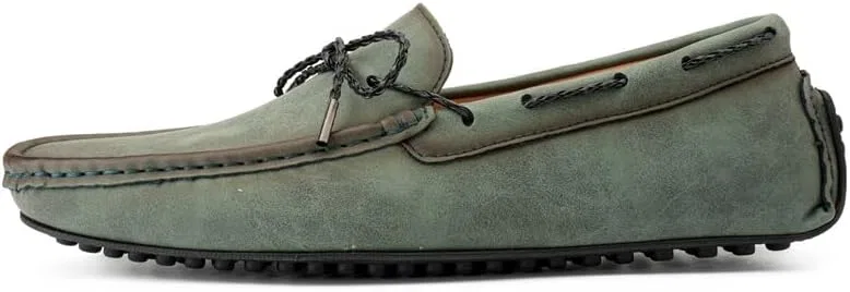 Лоферы мужские из искусственной кожи, повседневные, Army Green SayfuR — фото 2