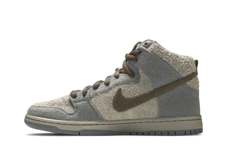 Кроссовки Nike Dunk High Premium SB 'Tauntaun', серый — фото 3