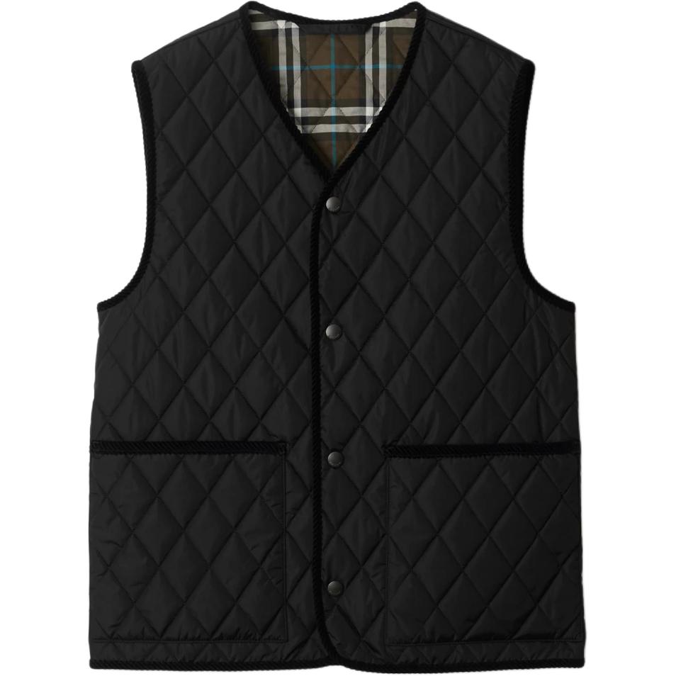 

Burberry Стеганый жилет, Black