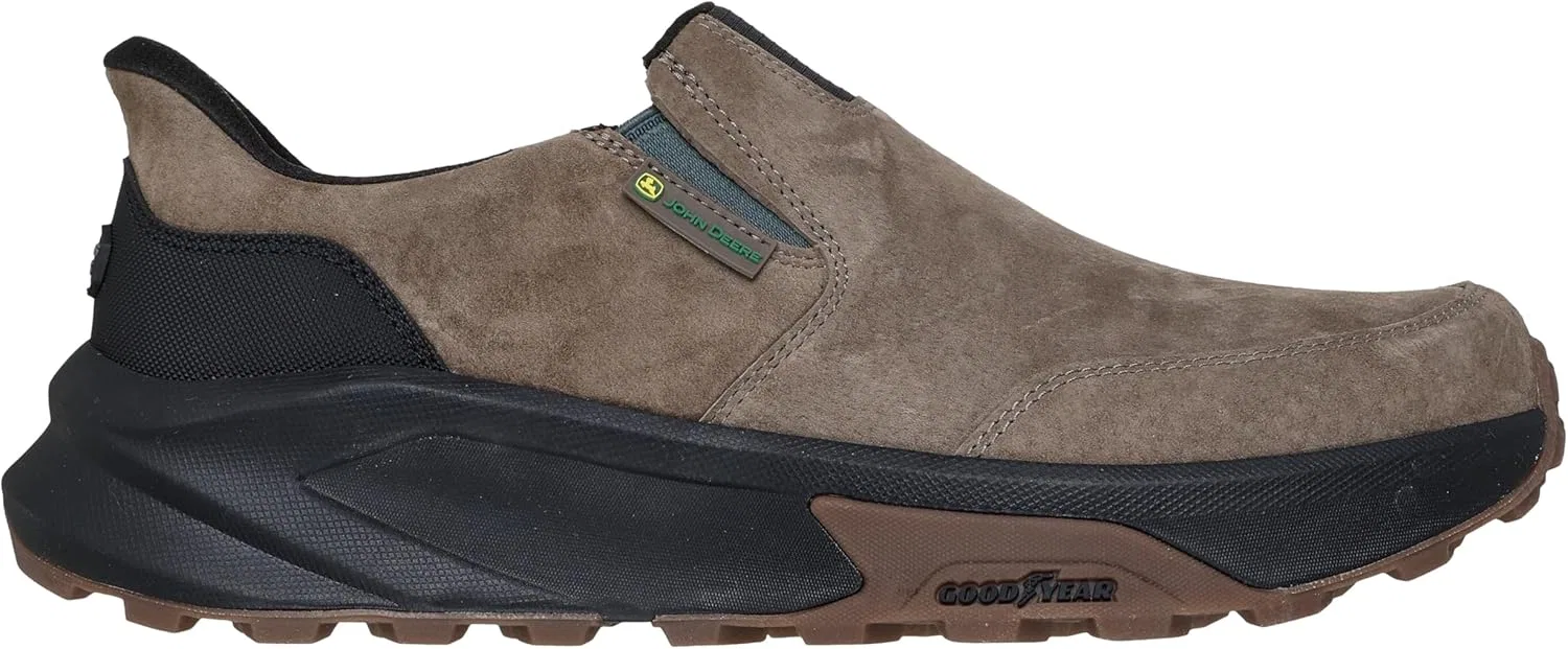 Мужские слипоны Skechers Slip X John Deere Relaxed Fit: повседневная обувь Knox-Renzo Slip On для мужчин, Taupe — фото 3