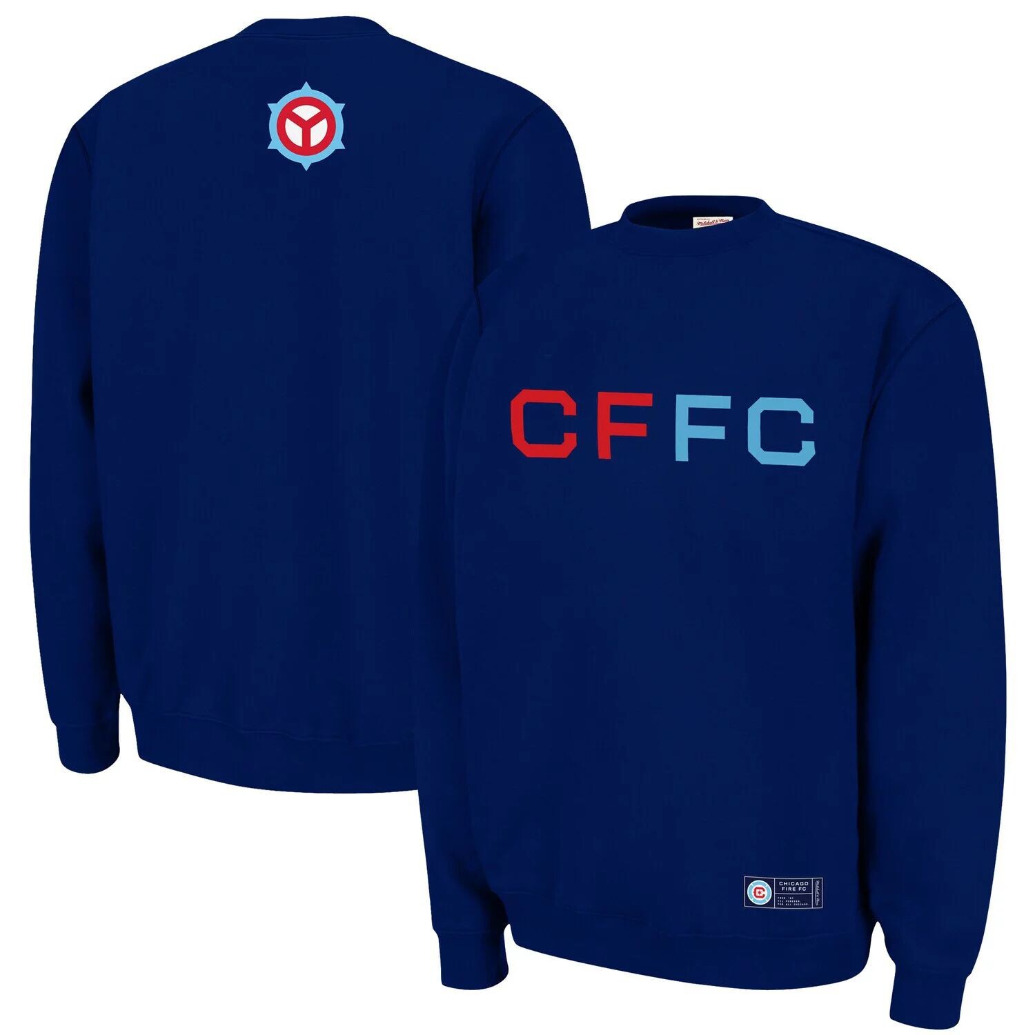 

Мужской темно-синий пуловер Mitchell & Ness Chicago Fire