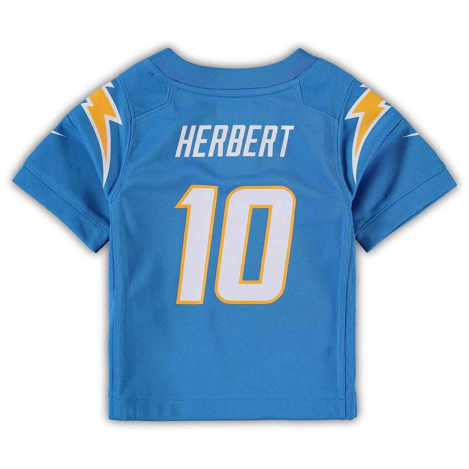 Детская игровая майка Nike Justin Herbert Powder Blue Los Angeles Chargers Nike — фото 3