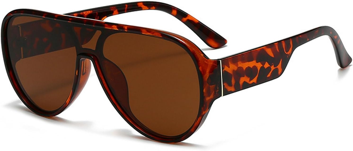 

Модные солнцезащитные очки-пилот большого размера для женщин, модель 2025 года, дизайнерские очки-пилот в стиле 70-х, защита от УФ-излучения для активного отдыха mincl, C6