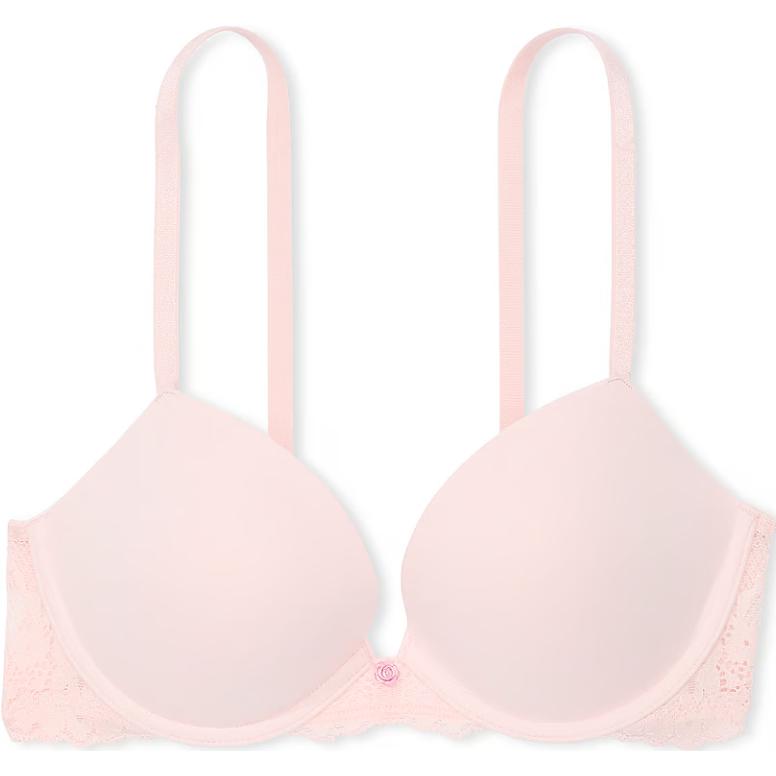 

Victoria's Secret Фантази коллекция мечтательная коллекция Dream Angels кружевной пуш-ап бюстгальтер Purest Pink бюстгальтер женский Pink