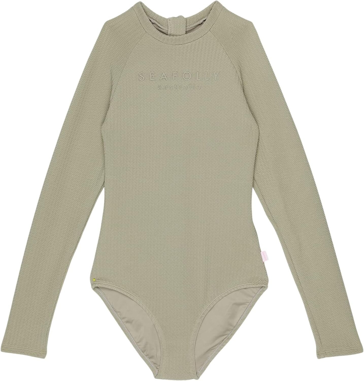 

Купальник Seafolly Kids Summer Essentials Long Sleeve One-Piece, хаки