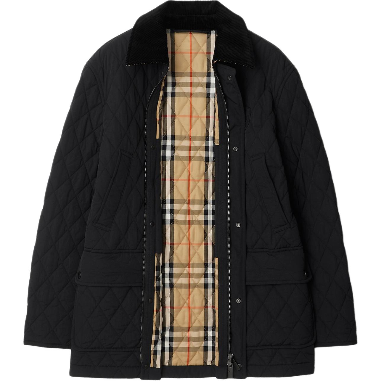 Куртка Burberry, пуховая, черный — фото 4