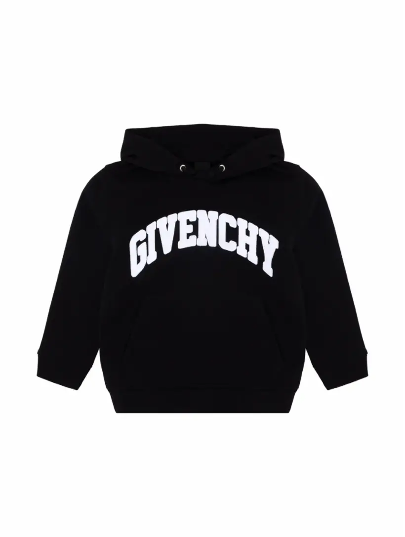 

Хлопковое худи с логотипом Givenchy, черный