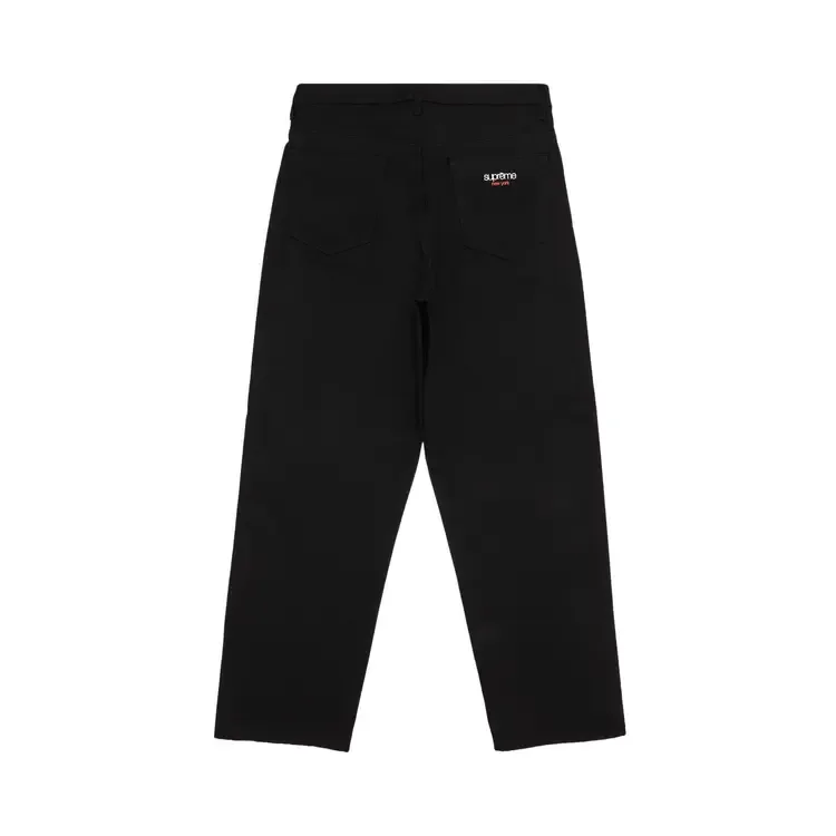 Джинсы Supreme Rigid Baggy Selvedge Jean 'Rigid Black' — фото 2