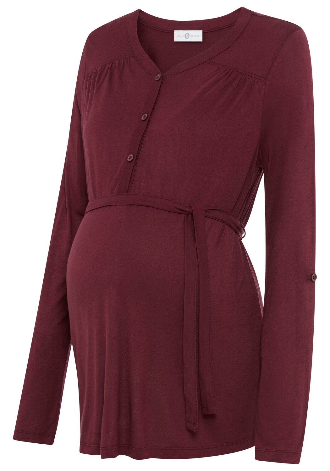 

Neun Monate Лонгслив в цвете бордо