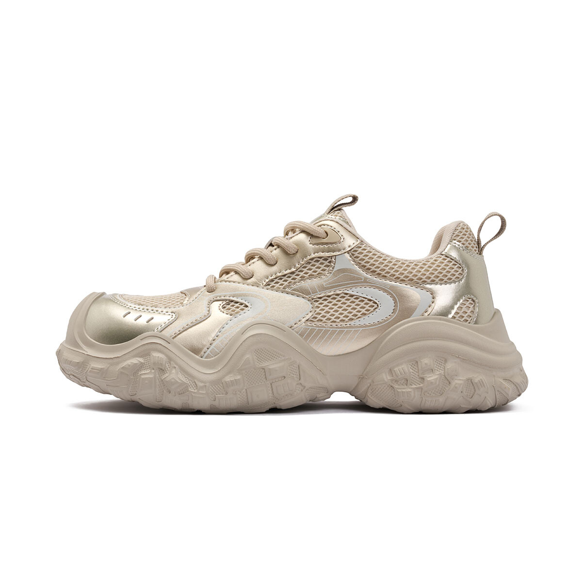

Кроссовки женские толстые низкие Josiny, цвет Beige Gold