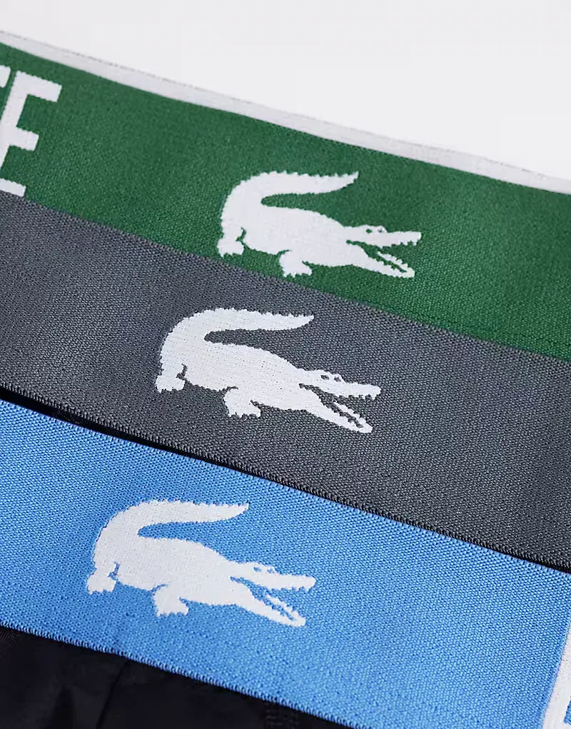 Комплект из 3 боксеров Lacoste, черный — фото 3