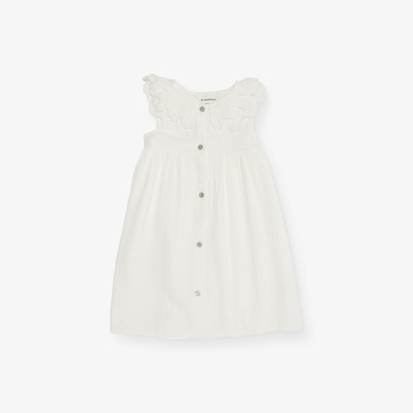 

Платье из хлопкового муслина с оборками, 2-10 лет H&M Adorables, белый