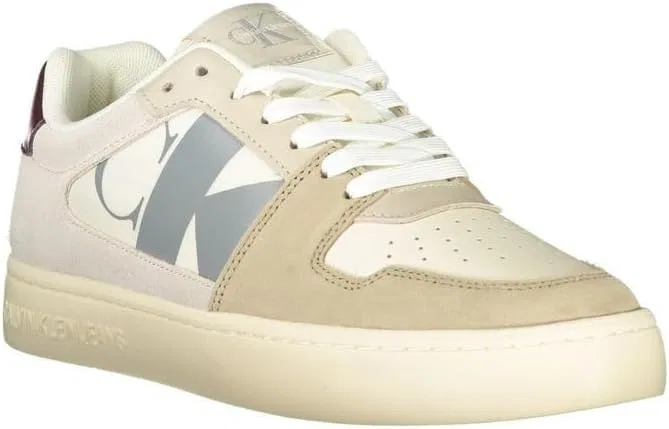 Мужские классические кроссовки Calvin Klein Classic Cupsole NBS Heritage Ym0ym01093, Gold Creamy White Travertine — фото 2