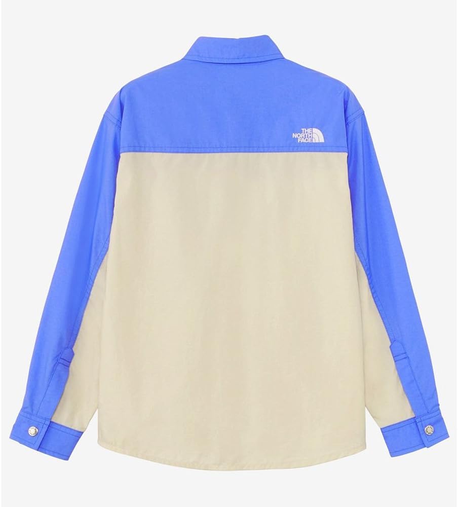 Детская футболка с длинным рукавом Nuptse от THE NORTH FACE, унисекс, водоотталкивающая, легкая, прочная, синий — фото 3