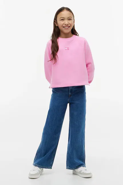 Блуза детская хлопковая Tommy Hilfiger, розовый — фото 4