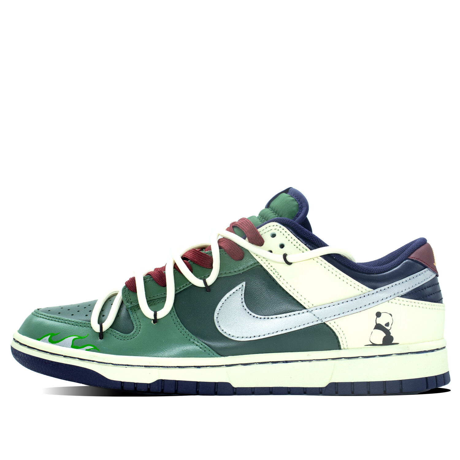 

Кроссовки Nike Dunk Skateboarding Shoes Men Low-top Olive Green, зеленый