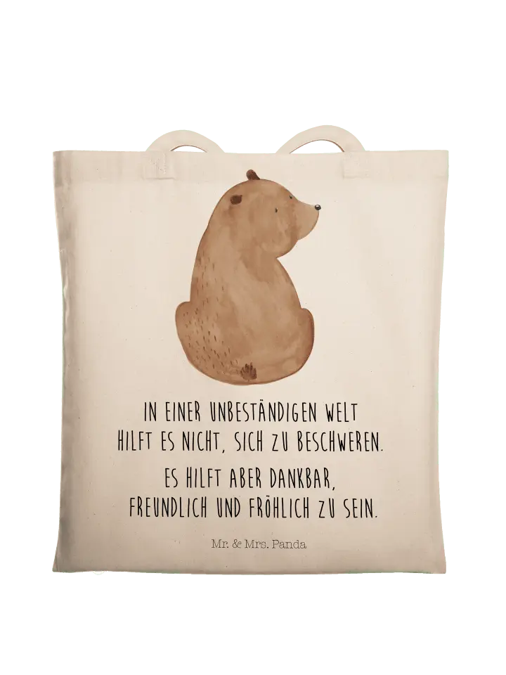 

Сумка для переноски Mr & Mrs Panda Bär Schulterblick, кремовый