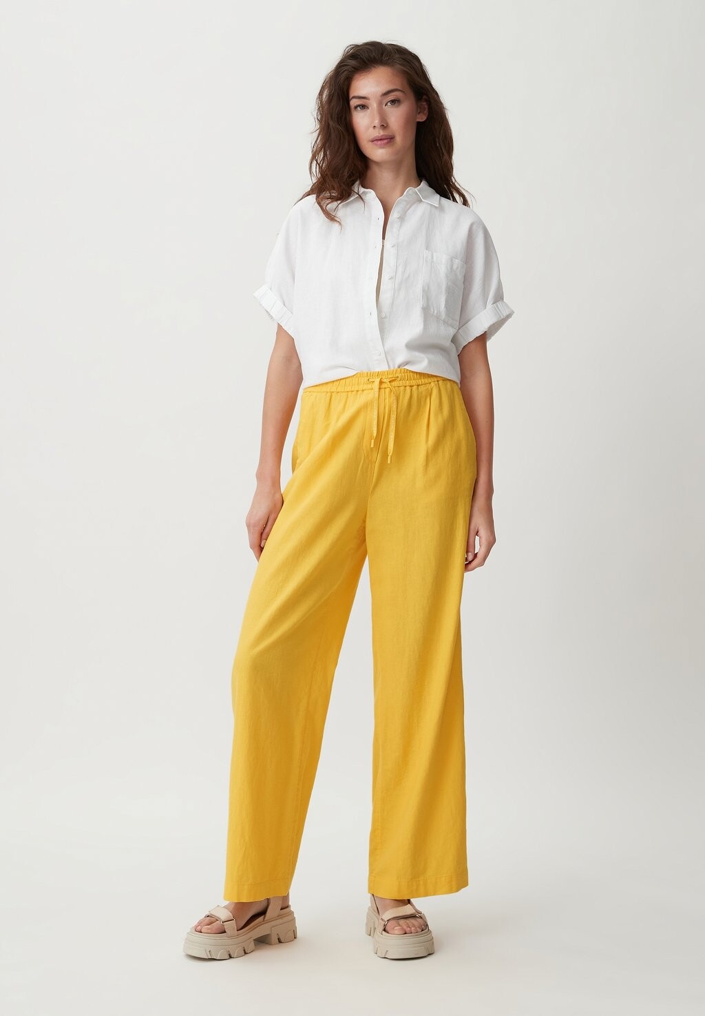 

Брюки LOOSE comma casual identity, желтый