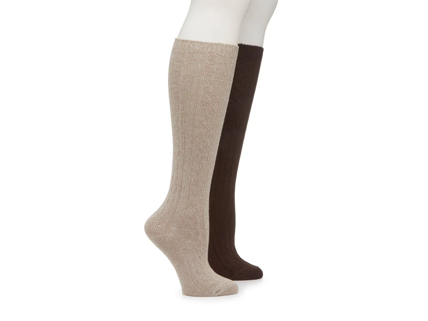 

Носки Cable Knit Women's Knee Socks - 2 Pack Kelly & Katie, темно-коричневый/бежевый