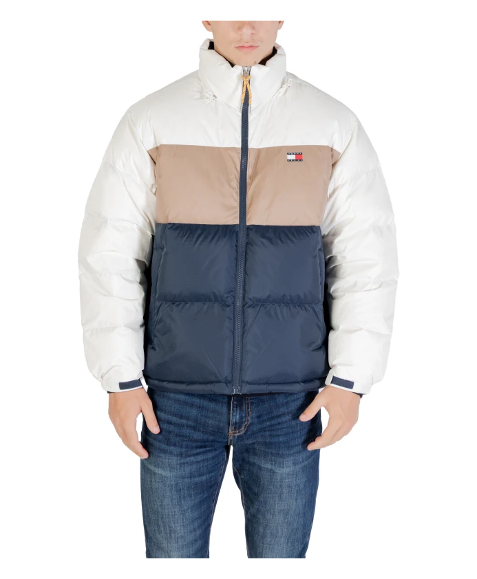 

Мужская пуховая куртка с цветовыми блоками Tommy Jeans, мультиколор