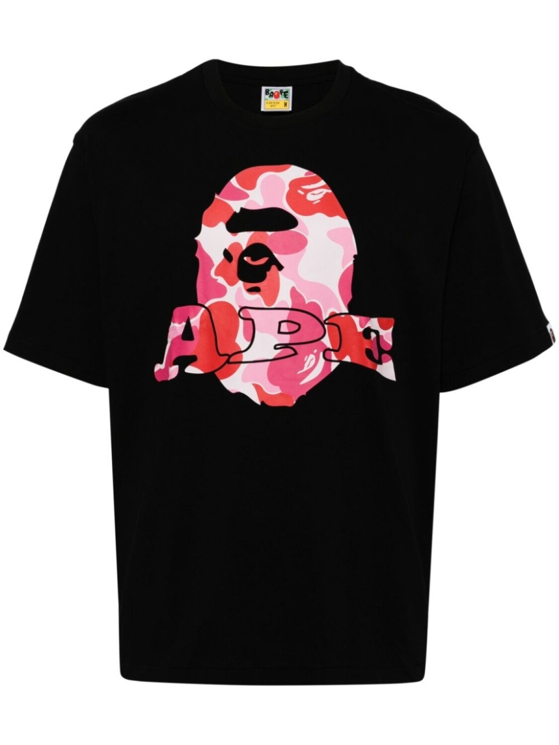 

A BATHING APE футболка ABC CAMO APE свободного кроя, черный