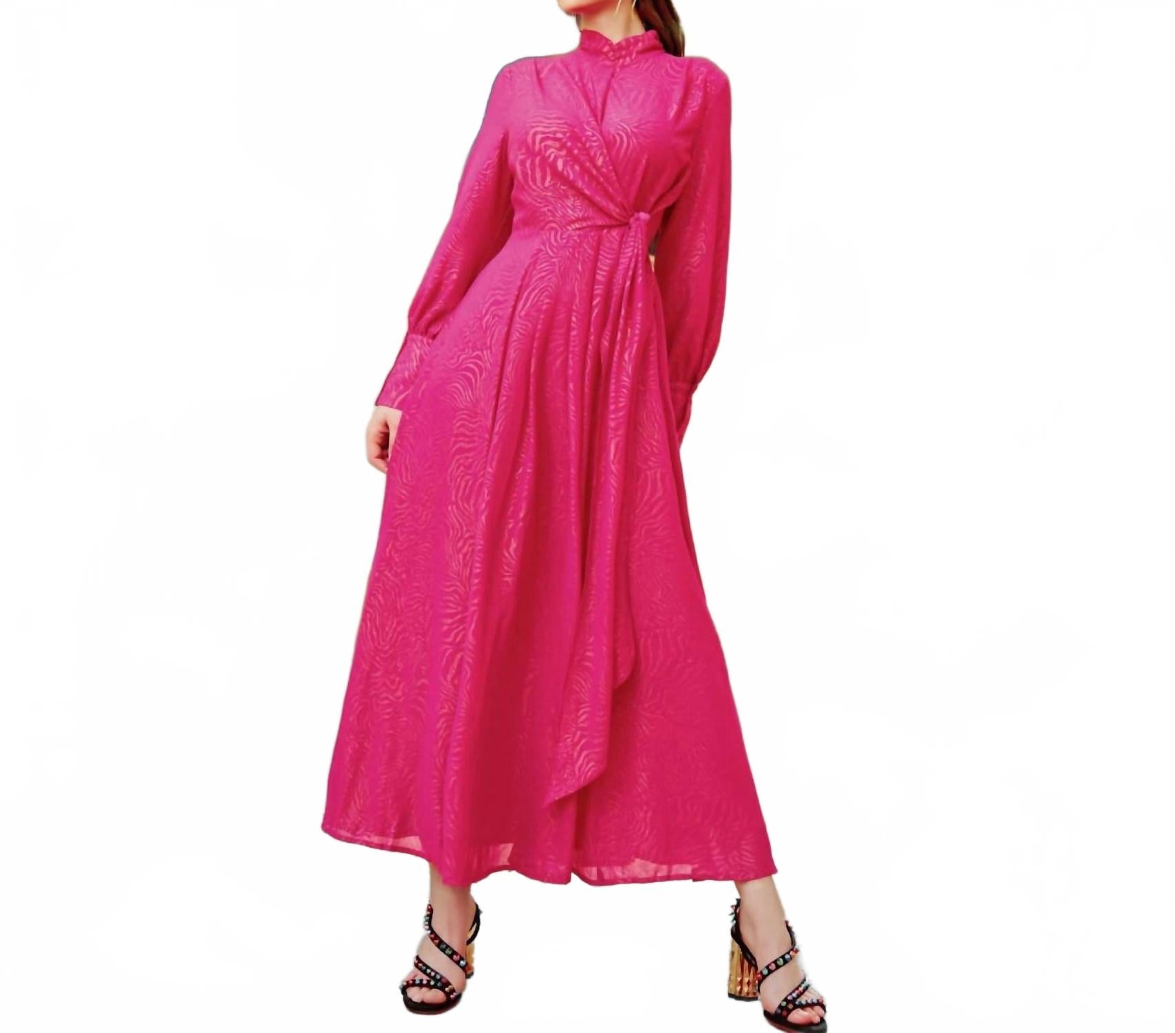 

Платье Ahava Chiffon в цвете фуксия Esteem Couture