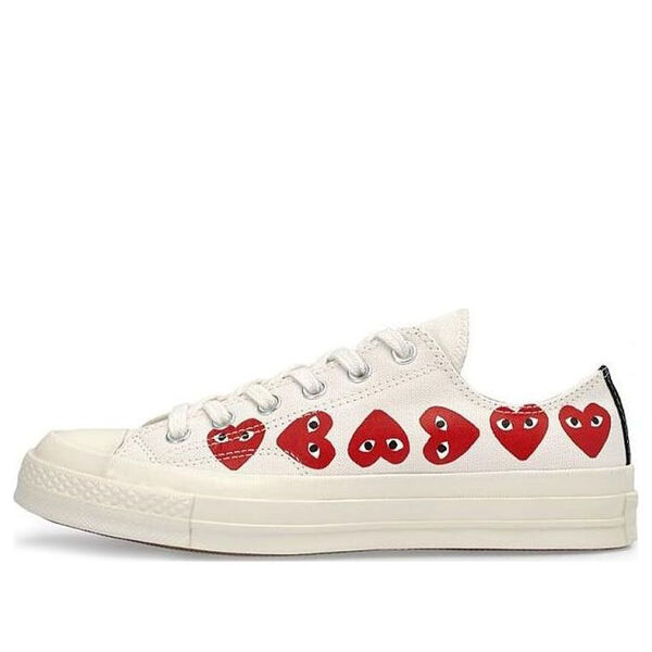 

Кроссовки x comme des garcons play chuck 70 low multi heart 'white red' Converse, белый