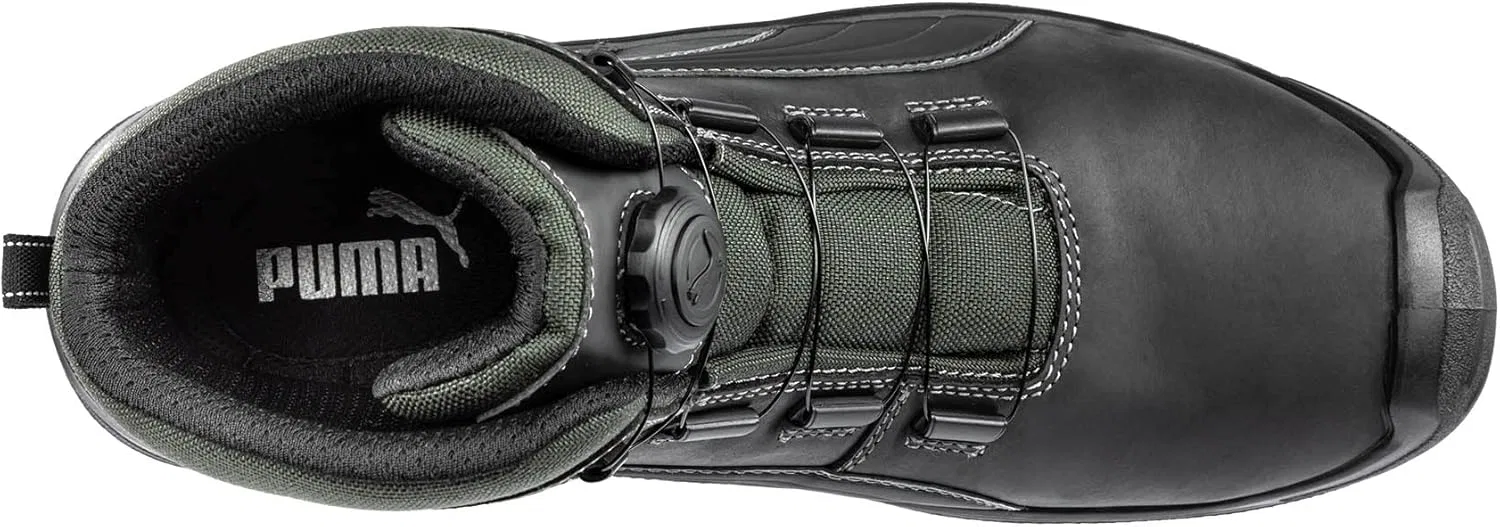 PUMA Safety Cascades MID S3S Disc - Мужские защитные ботинки с непрокалываемой подошвой и стекловолоконным носком, черный — фото 3