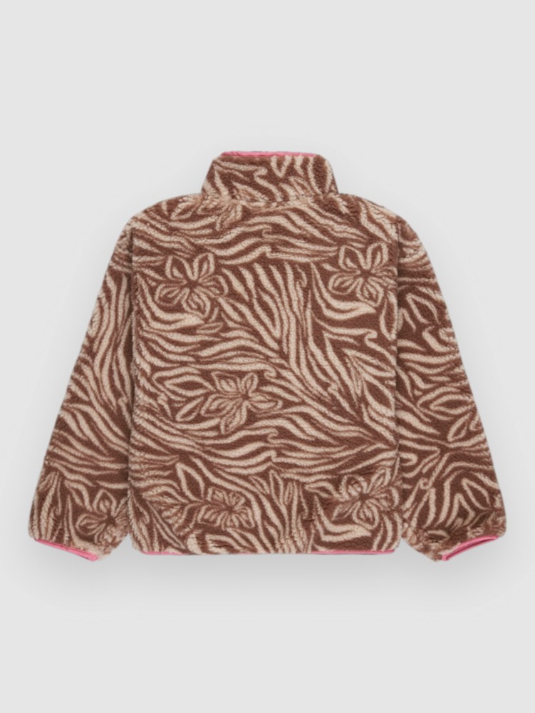 Детская толстовка Roxy Like Electricity Kids Sweatjacke, parchment animal flrl big — фото 2