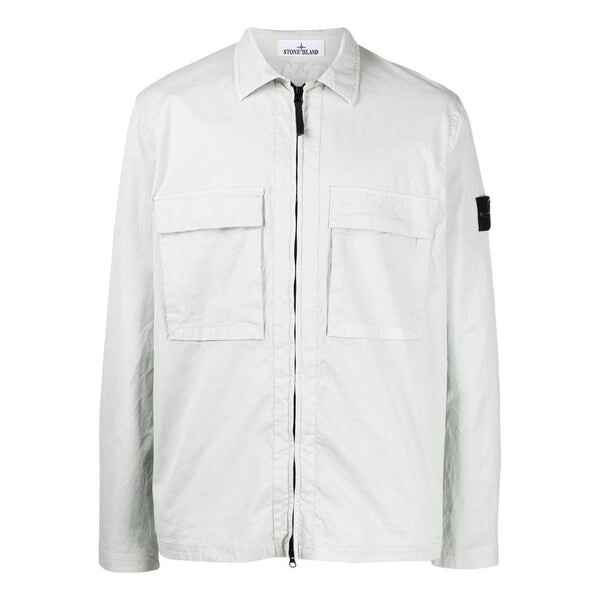 

Куртка compass zipped shirt 'white' Stone Island, белый