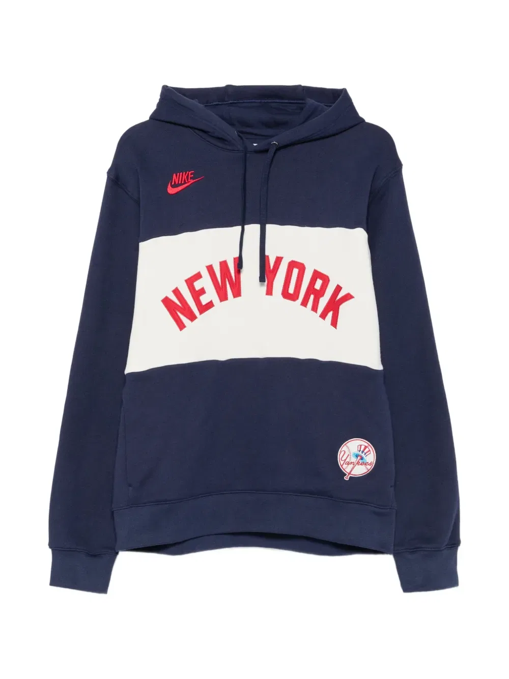 X mlb cooperstown legacy new york yankees drawstring hoodie Nike, синий