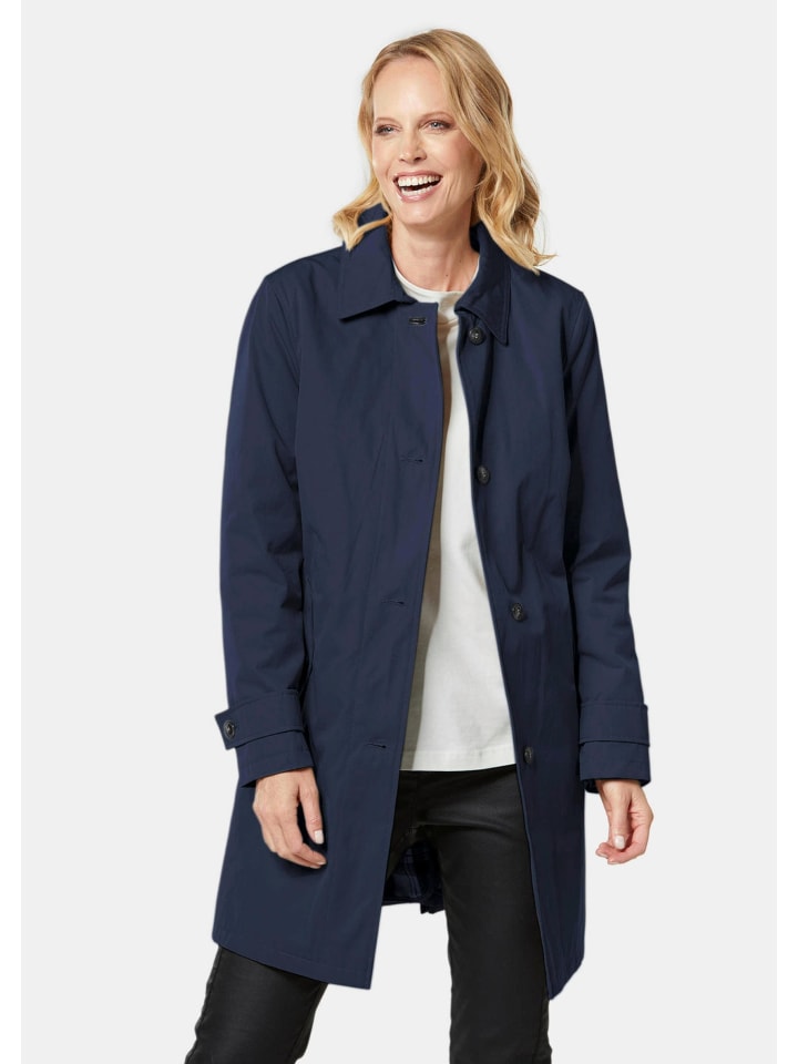 

Короткий размер: всесезонное пальто темно-синего цвета. GOLDNER