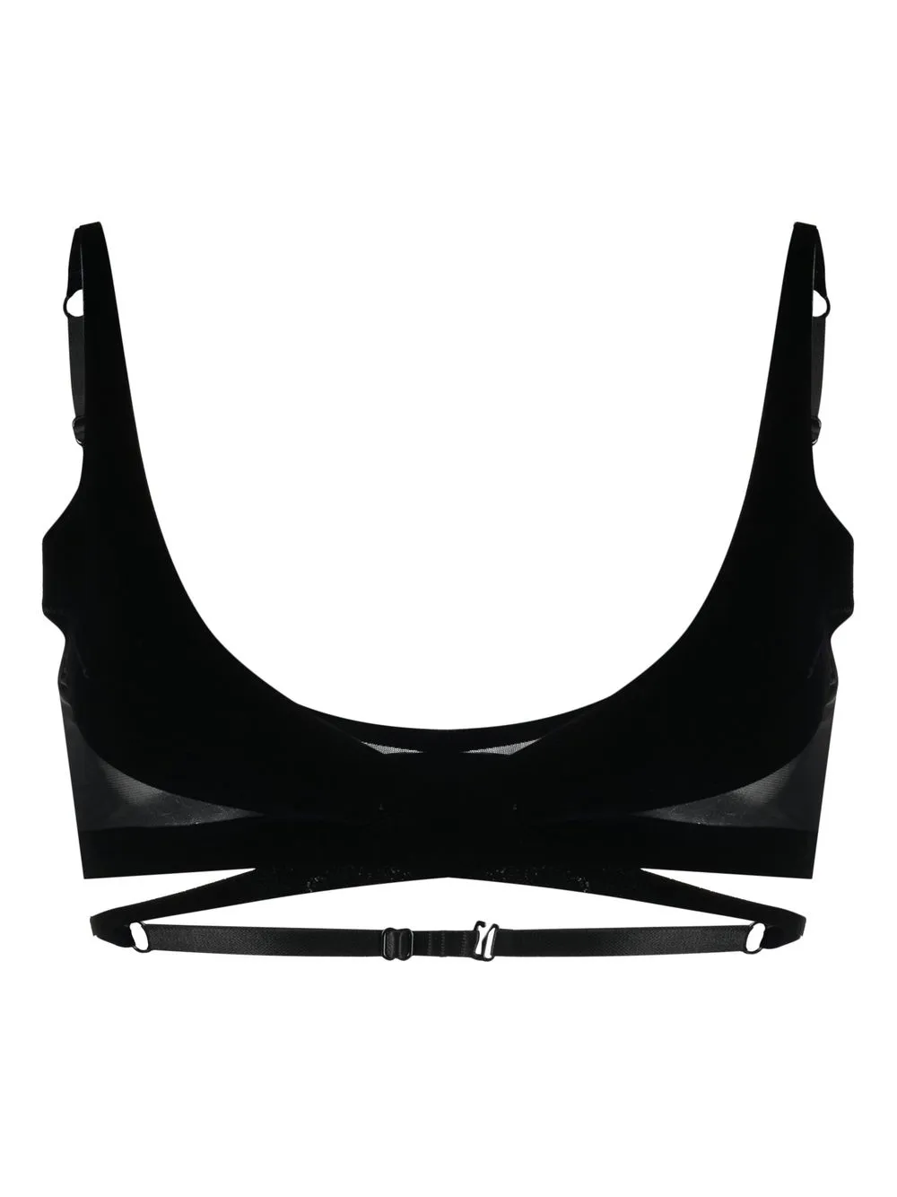 

Бюстгальтер Flock Shaping из коллаборации с Mugler Wolford, черный