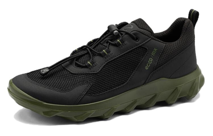 Кроссовки ecco Lifestyle Shoes Men Low-top Black/Green, черный/зеленый — фото 3