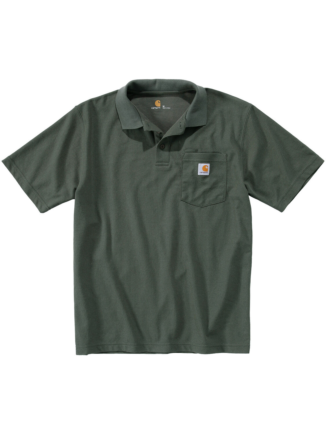 

Футболка CARHARTT Polo, цвет moss