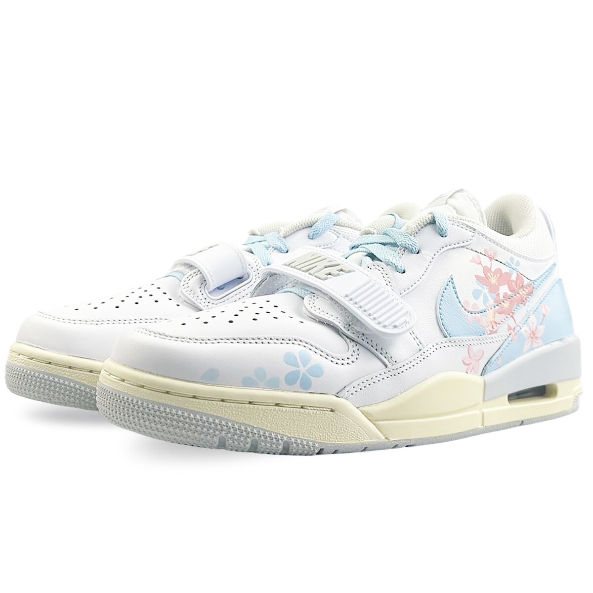 Кроссовки Jordan Legacy 312 Vintage Basketball Shoes Men Low-top Blue/white/red, белый — фото 3