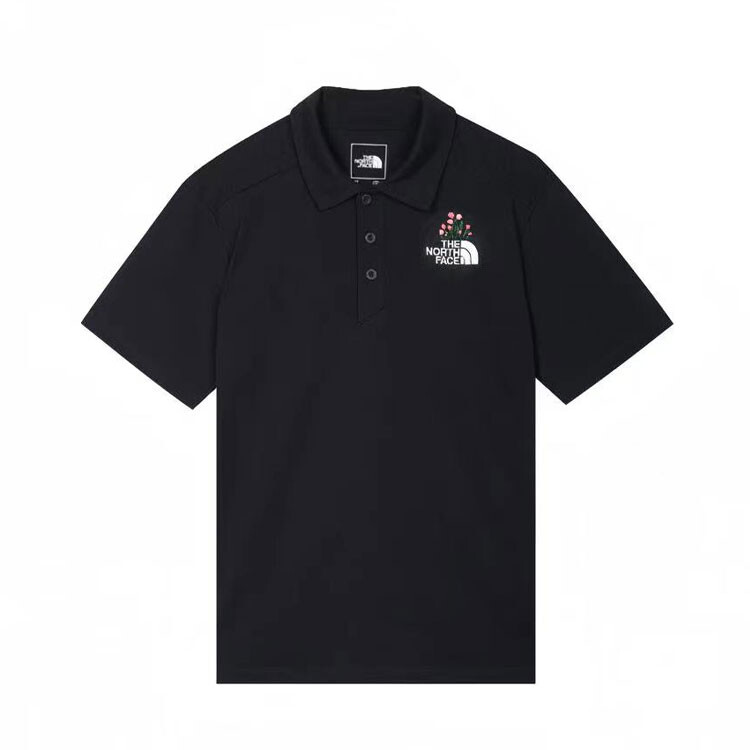 

Рубашка поло унисекс черная The North Face, черный