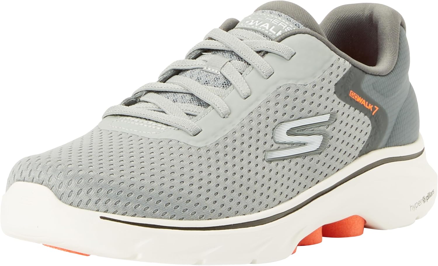 Мужские кроссовки Skechers Go Walk 7 - The Construct, оранжевый/серый