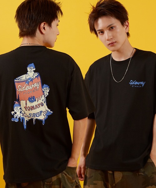 

Футболка с короткими рукавами и графическим принтом Sideway Stance, черная