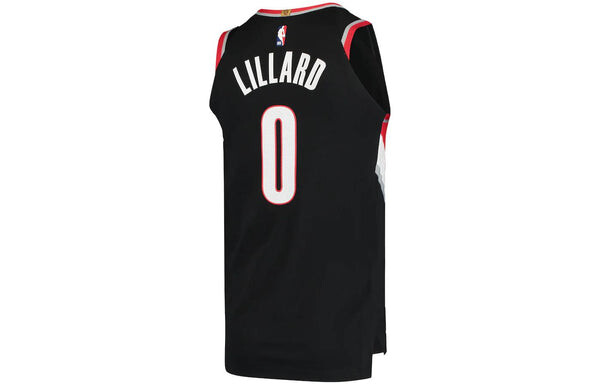 Майка Nike x NBA Portland Trail Blazers Jerseys 'Damian Lillard 0', черный — фото 2