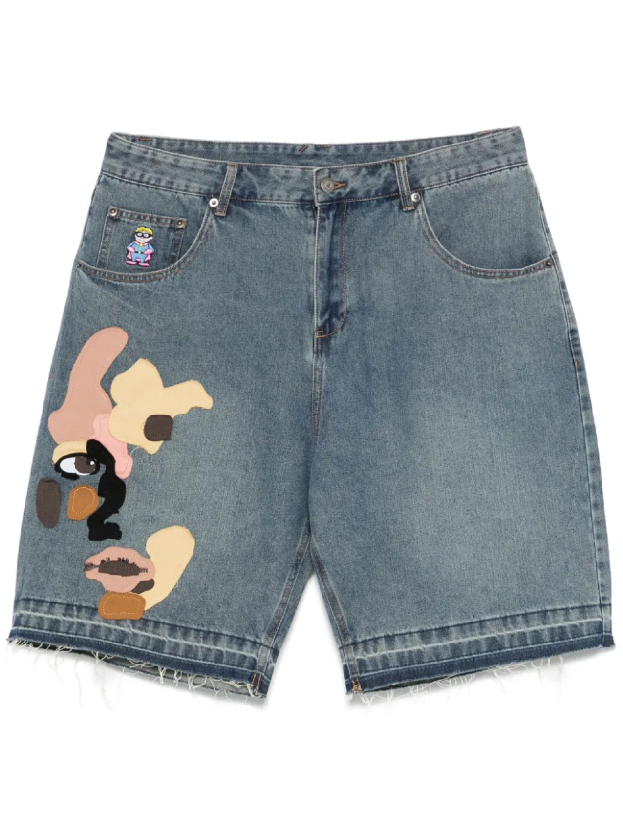

KidSuper шорты в технике пэчворк, синий