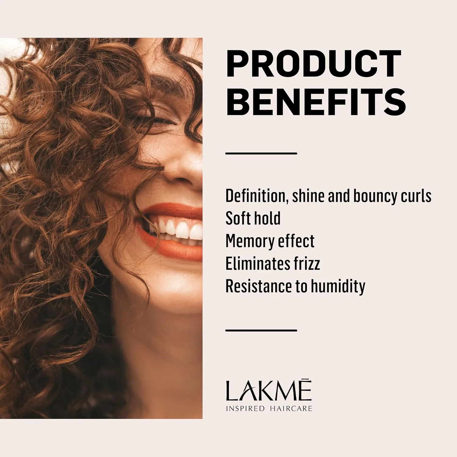 LAKMÉ K.Finish Rings Curl Balm, крем для формирования локонов, контроль над пушистостью, усиливает завивку, 5,1 жидких унций — фото 3