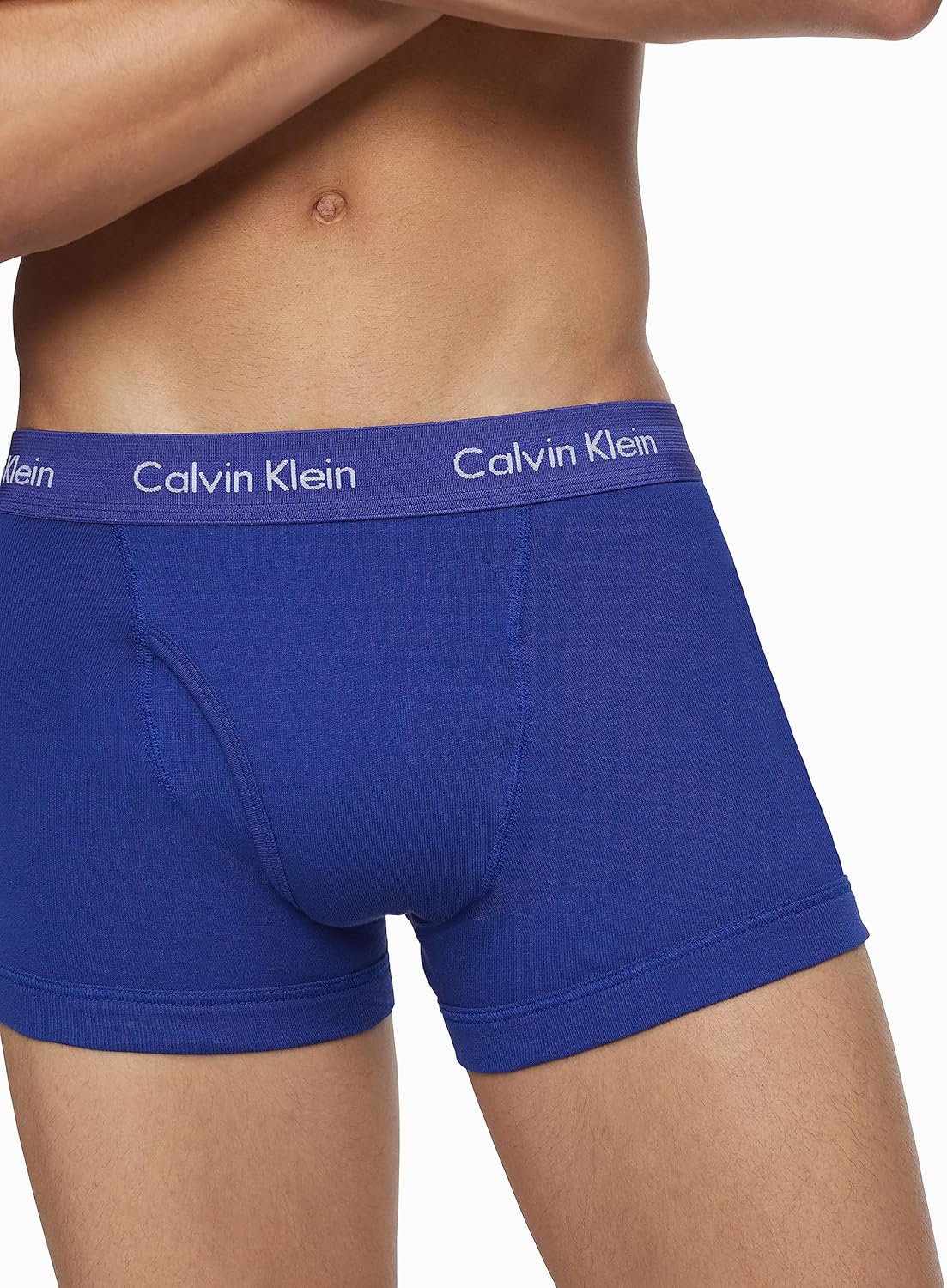 Мужские боксеры Calvin Klein Cotton Classics, 5 пар, 2 Mazarine Blue, 1 Periwinkle, 1 Dark Knight, 1 Evening Blue — фото 3