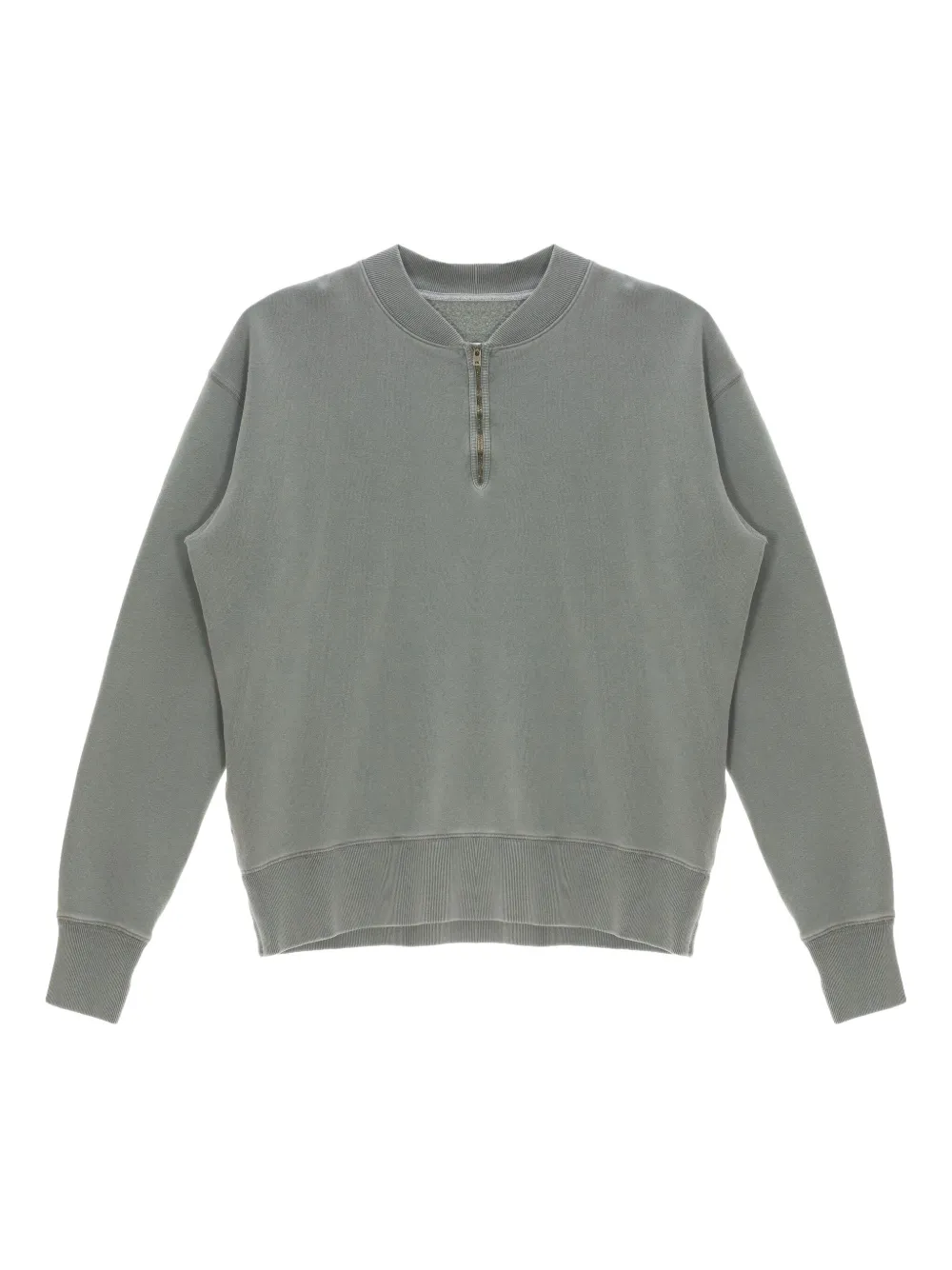 

Свитшот с полузастежкой-молнией Maison Margiela, серый