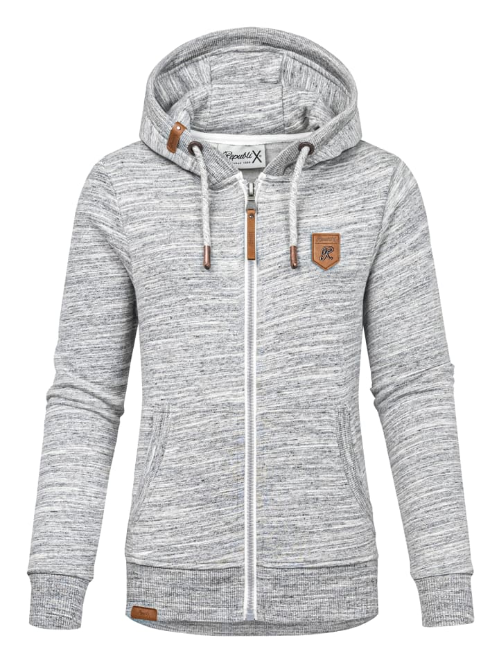 

Толстовка с капюшоном REPUBLIX, серый