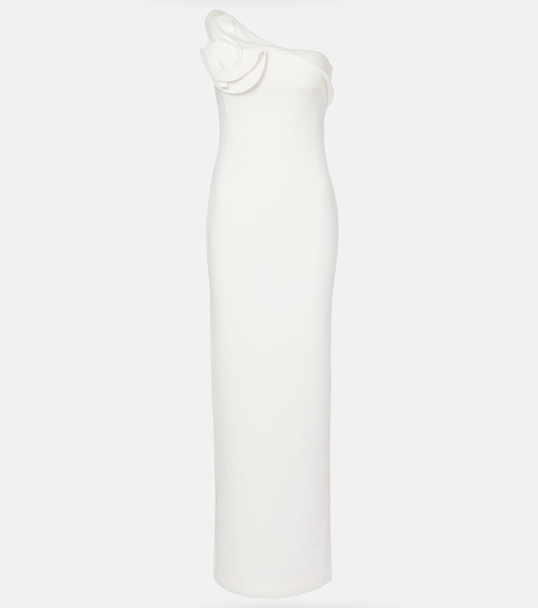 

Свадебное платье макси из крепа на одно плечо Roland Mouret, белый