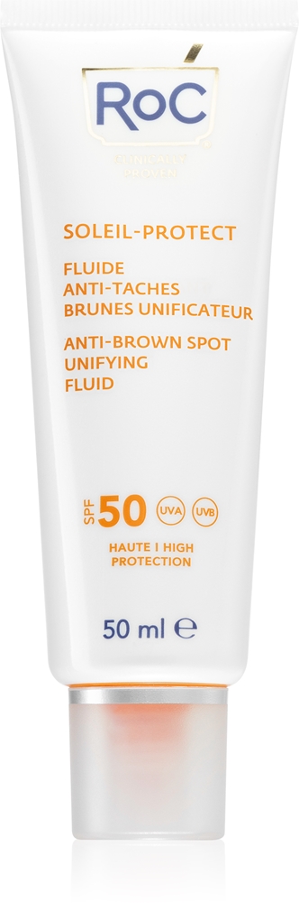 

Soleil Protect Anti Brown Spots Unising Fluid с легкой текстурой, защитный флюид от темных пятен SPF 50 Roc, 50 мл